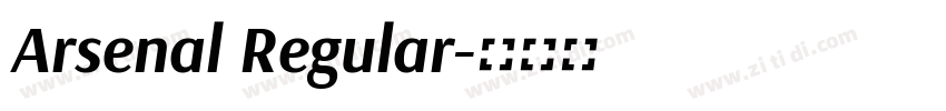 Arsenal Regular字体转换